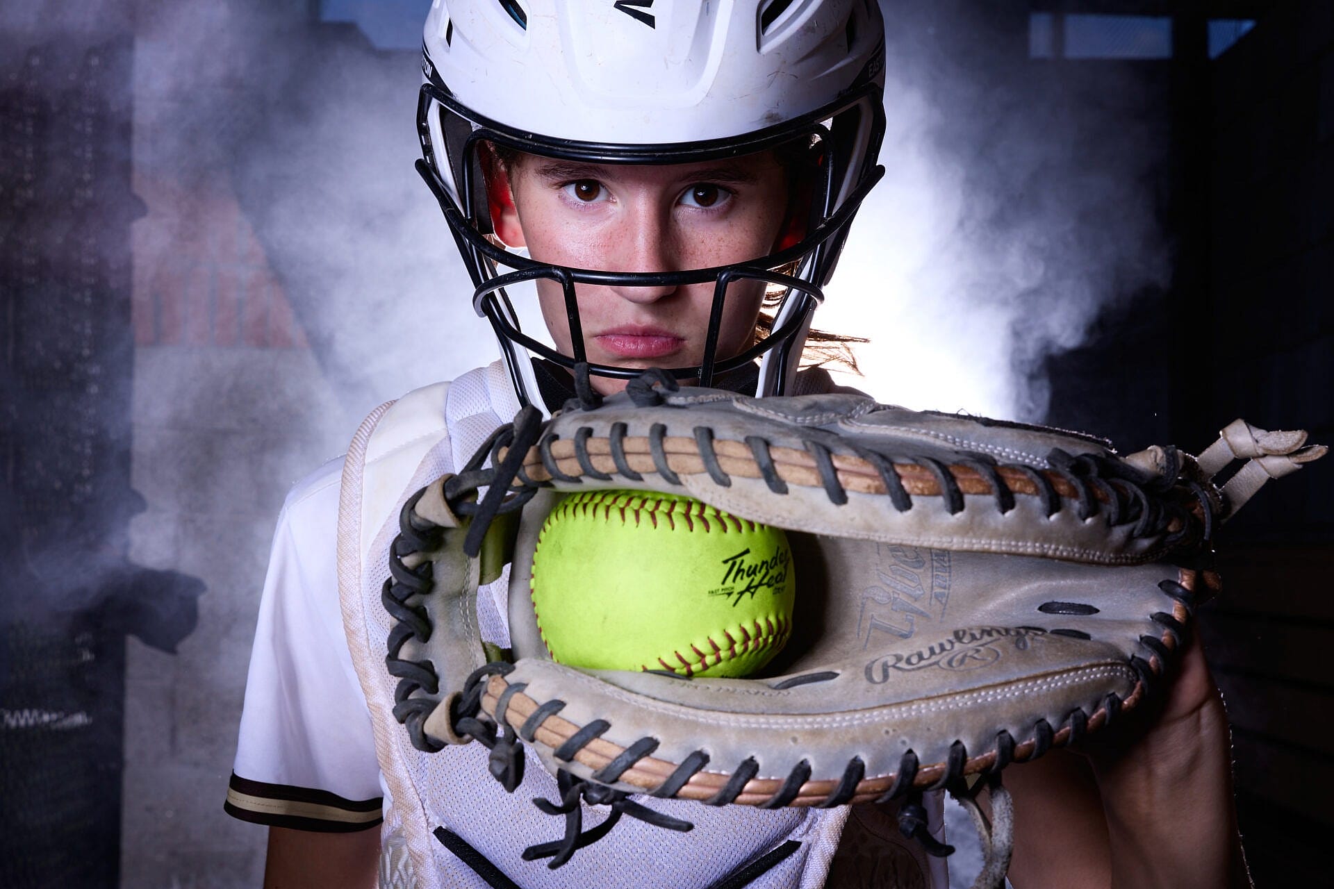 Baseball catcher in action photographed by Fenton Films Media